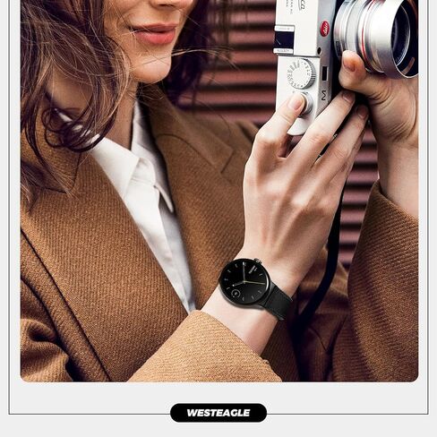 شريط مشاهدة الجلد المغناطيسي متوافق مع Google Pixel Watch 3 45mm/ Google Pixel Watch 2 3 1 41 مم تصميم مشبك مغناطيسي معصم معصبيات أشرطة الاستبدال للرجال النساء in Kuwait