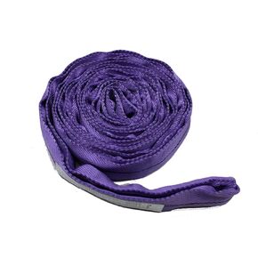 Purple Polyester Endless Round Sling Heavy Duty Poly Lifting Sling 2600lbs Vertical Capacity, 9 Feet Length