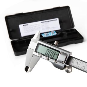 All-Metal Digital Caliper 0-4"Measuring Tool, Micrometer Caliper with Auto-Off Feature, Interchangeable Between inches and millimeters for DIY/Household and 3D Printing