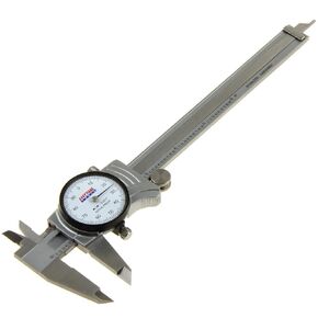 Premium Dial Caliper 6"/0.001" Precision Double Shock Proof Solid Hardened Stainless Steel