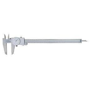 Mitutoyo 505-746 Dial Caliper.001" Graduation, 0.1" per Revolution, 0-12" Range, 0.002" Accuracy, White Face