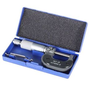 3-4 Inch Outside Micrometer 0.0001 Inch Accuracy Measuring Tool with Equipped Box Measurement Work Tool