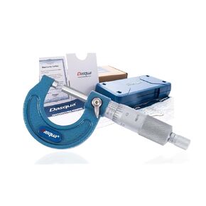 Dasqua 3-4 Inch Outside Micrometer Mechanical Stainless Steel Spindle & Carbide Measuring Surfaces Industrial Tools Accuracy 0.0002''