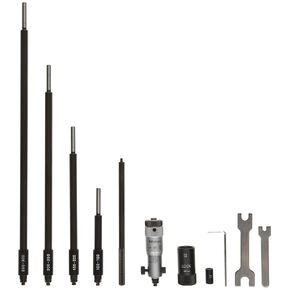 Mitutoyo 141-118 Vernier Inside Micrometer, Interchangeable Rod Type, 200-1000mm Range, 0.01mm Graduation, +/-0.02600mm Accuracy, With 8 Rods