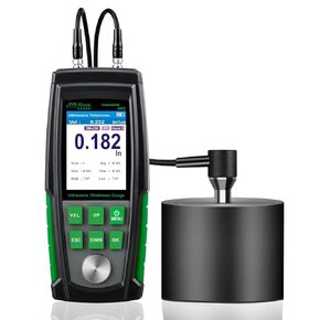 Ultrasonic Thickness Gauge Industrial-882 / Steel, Metals, Plastic, Glass, PVC, Pipes Thickness Gauge Meter – Range 0.039 to 8.85 inch| 2.4" HD Color LCD | Auto Calibration (All materiаl)