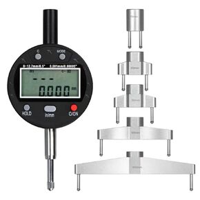 Digital Radius Gauge with 10mm/20mm/30mm/60mm/100mm Measuring Jaws,Measuring Range:Linear 0-0.5" (0-13mm）; Radius 0.2-27.5" (5-700mm)