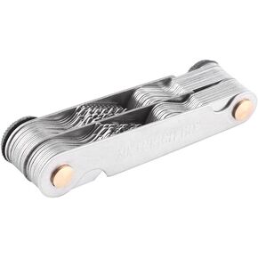 Thread Gauge Standard And Metric, 51/52Pcs Metric+ imperial (52pc) Stainless Steel Thread Pitch Guage, 60 and 55 Degree Thread Pitch Gauge White(Metric+ imperial (52pc))