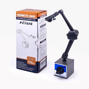 FS-3 Magnetic Base Stand with Adjustable Holder for Digital Dial Indicator Gauge, 176lbs Holding Power
