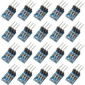 20 Pieces 3 Pins AMS1117-3.3 DC 4.75V-12V to 3.3V Voltage Regulator Down Power Supply Buck 800mA Module