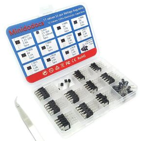 49Pcs 25 Types 74HCxx and 74LSxx Series Logic IC Assortment Kit & IC Socket,Minidodoca Logic IC Series Shift Output Registers、Transceiver、Decade Counters、Multiplexer/Decoders、Hex Inverters IC chip