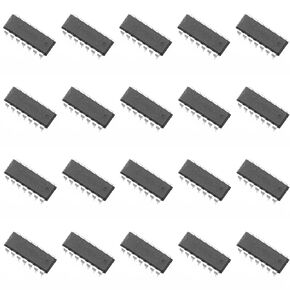 20pcs SN74LS04N 74LS04 74LS Hex 1-Input Inverter Gate IC Logic Gate 4.75V to 5.25V,DIP14.