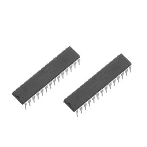 2pcs ATMEGA328P-PU 8-bit Microcontroller,4/8/16/32K Bytes in-System Programmable Flash,DIP-28.