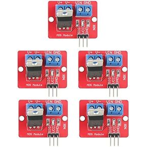 5 Pcs 3.3V/5V IRF520 MOSFET Driver Module PWM Output Driving Boards Output 0-24V for