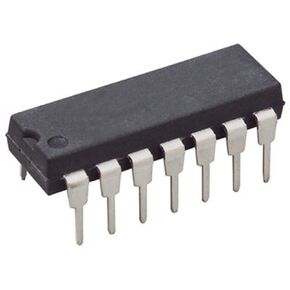 CD4081 ICS and Semiconductors, Quad 2-Input and Gate, DIP-14, 14-Pin, 330ns (Pack of 10)