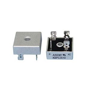 Bridge Rectifier 35A Series KBPC3504 KBPC3506 KBPC3508 KBPC3510 Sliver Metal Case (KBPC3508)