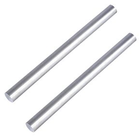 2 Pieces 1/2" Aluminum 6061 Round Rod 16" Long Solid T6511 Extruded Lathe Stock，Tolerance:+/-0.1 mm