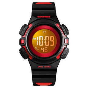CakCity Kids Watches Digital Outdoor Sport Waterproof Electrical EL-Lights Watches with Alarm Luminous Stopwatch Casual Military Child Wrist Watch Gift for Boys Girls Ages 5-10