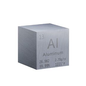 1 Inch Aluminum Cube Metal, High Density Element Cube Pure Metal, for Element Collections Lab Experiment Material,Elemental Collection Hobby,Gift for Children (Aluminum)