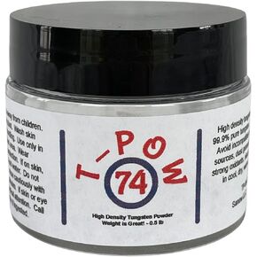 Tungsten Powder, High Density, Over 99.9% Purity, 0.5 lb