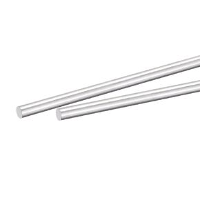 MECCANIXITY Aluminum Solid Round Rod 12mm Diameter 300mm Length Lathe Bar Stock for DIY Craft Pack of 2Pcs