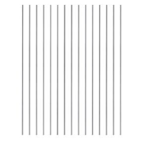 Feelers Aluminum Round Rod 1/8"(3mm) Diameter 6061 Aluminum Solid Stick for DIY Craft, 150mm Length, 20 pcs