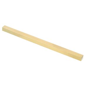 PATIKIL 1/5 x 1/5 x 12" C360 Brass Square Bar, Solid Flat Mill Stock for Crafting Maintenance Electrical Architectural Decoration, Brass