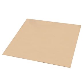 1 Pcs C280 Brass Sheet, 12" x 12", 18 Gauge(0.04"/1.02mm) Thickness, No Scratches, Protective Film on Both Sides