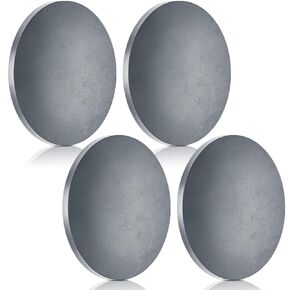 Hot Rolled Steel Plate 1/4" x 4" Diameter Circle 4 Inch Round Metal Plate for Machining Rolling(4 Pack)