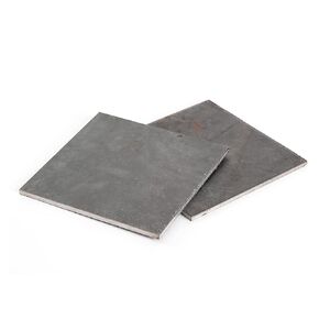 Hot Rolled Steel Plate - 6'' x 6'' x 0.23", Pack of 2