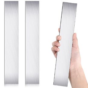 Ferraycle 11.5''x1.57''x0.06'' 15N20 Steel Flat Stock Bar High Contrast Blade Billets Blanks Annealed High Carbon Steel Barstock for Hobbyist Use Making Forging Carbon Damascus Knives DIY(4 Pieces)