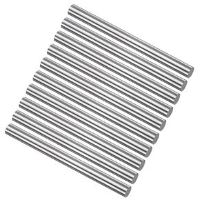 uxcell 10pcs Round Steel Metal Rods, 1.6mm x 100mm High Speed Steel (HSS) Lathe Bar Stock Tool, for Shaft Gear Drill Lathes Boring Machine Turning Miniature DIY Craft, 10pcs
