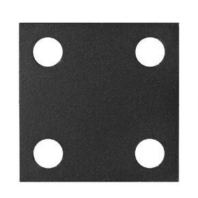 eoere 8 PCS 3-1/8" Square Weldable Heavy Duty Steel Sheet Base Plate Flat Backing Plate, Fit 9/16" Bolt, Thick 7/32"(4 Gauge)