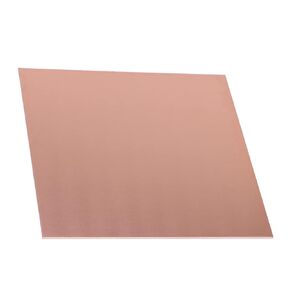 1 Pcs Pure Copper Sheet, 12" x 12", 18 Gauge(1.02mm) Thickness, No Scratches, Protective Film on Both Sides