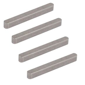 uxcell® 45mmx5mmx5mm 304 Stainless Steel Key Stock Keystock Silver Tone 4pcs