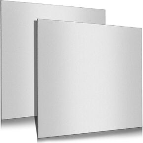 2 Pieces 1/8 Inch x 9 Inch x 12 Inch Steel Plate 304 Stainless Steel Plate Thick Stainless Steel Sheet for Cutting, Oven Baking Base