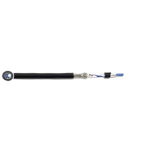 كابل محمي 24AWG 1Pr RS-485 - يساوي Belden 9841، Str TC، PE Ins، OS+Drain+TC BRD، PVC JKT، 120 أوم للإشارات التناظرية ذات الجهد المنخفض/التحكم الرقمي (كروم 50 قدم)