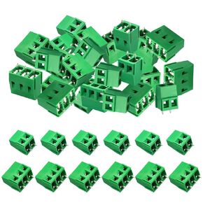 60PCS 2 Pin & 3 Pin 5.08mm Pitch PCB Mount Screw Terminal Block Connector Assortment Kit(30 x 2 Pin, 30 x 3 Pin)