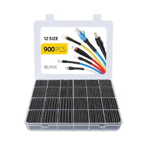 Eventronic Heat Shrink Tubing Kit 3.54" Extra-Length,3:1 Ratio Dual Walled with Strong Adhesive Lined, Marine Grade Shrink Wrap - Industrial Heat-Shrink Tubing -Black 200 PCS…