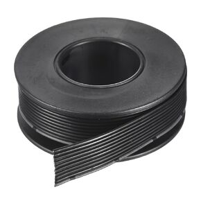 MECCANIXITY 28AWG Silicone Ribbon Cable 10Pin 28 Gauge Flat Cable Flexible Silicone Wire 3m/9.8ft Black Stranded Tinned Copper Wire for Model Plane, Model Car, Electric Appliance