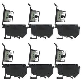 UK5-HESI UK5RD Without LED DIN Rail Fuse Terminal Base Disconnect Terminal Block Screw Clip Without Led Light(Pack of 10pcs,Grey)