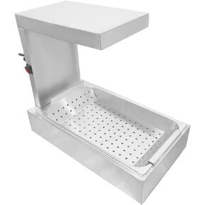 Commerical French Fry Warmer Fries Dump Station Fried Food Warmers with Base Pan,500 Watt,110V