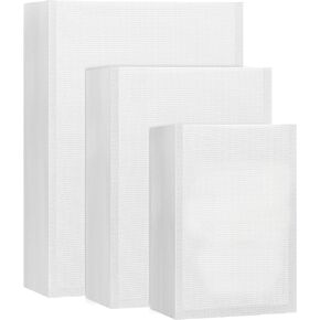 Vacuum Sealer Bags, 150 Pack 3 Sizes Precut Bags 6"X10" 8"X12" 10"X14" Vacuum Seal Bags for Food Saver, Vacuum Food Storage Bags for Sous Vide Freezer Vac Storage Meal Prep