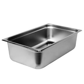 Steam Table Pan Set, 1/2 Size, 6" Deep, Anti-Jam, 24 Gauge, 18/8 Stainless Steel, NSF, Dishwasher Safe, (Set of 6)