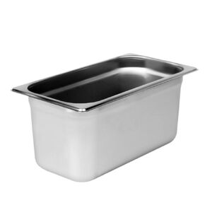 Steam Table Pan Set, 1/6 Size, 6" Deep, Anti-Jam, 25 Gauge, 18/8 Stainless Steel, NSF, Dishwasher Safe, (Set of 12)