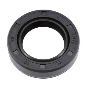 uxcell Oil Seal, TC 20mm x 30mm x 7mm Nitrile Rubber Cover Double Lip with Spring for Bearing Shaft, Black Pack of 1