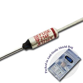 3 pcs. SF214E SEFUSE SF214E Thermal Fuse Thermal Cut Out 216C Cutoff 216 Degree 10A 250V (Rated Voltage: 110V / 220V) New SF214E