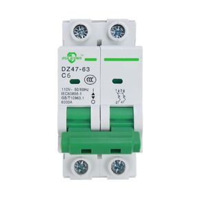 Miniature Circuit Breaker - AC Mini Home Circuit Breaker 120V/240V DZ47-63 Din Rail Mount 2P 25A