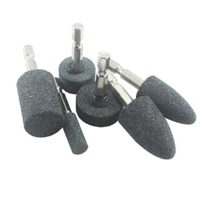 6 Pcs Rotary Grinding Stone, 1/4'' Hex Shank Abrasive Stone Mounted Grinding Point for Rotary Tool Drill