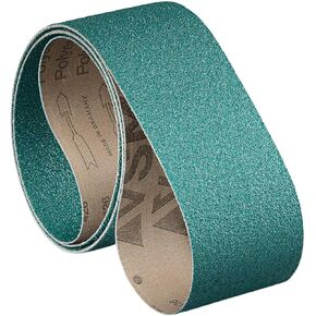 VSM 131724 Abrasive Belt, Medium Grade, Cloth Backing, Zirconia, 100 Grit, 2" Width, 48" Length, Blue (Pack of 10) in Kuwait
