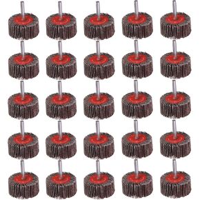 1/4" Shank Flap Wheel Sander Set 8Pcs, 8 Size Flapper Wheel 80 Grit | Long-Lasting Cylindrical Shape Sanding Wheel for Removing and Polishing Rust Paint 60/80/120/240/320 Grits in Saudi Arabia